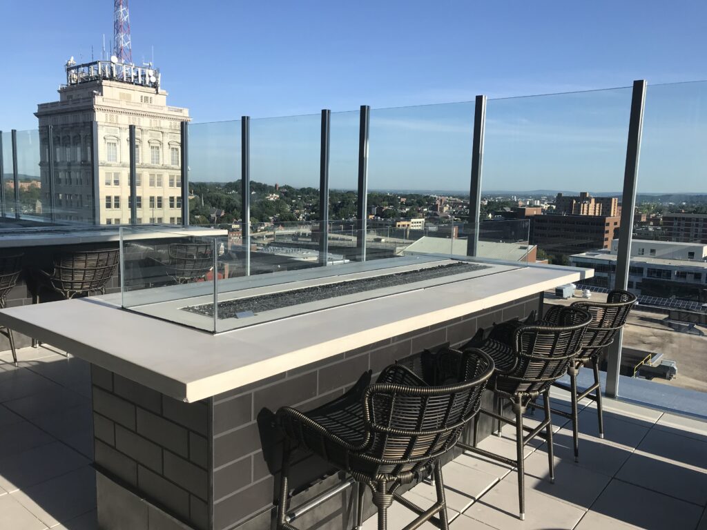 Outdoor Fire pit Concrete Tabletop